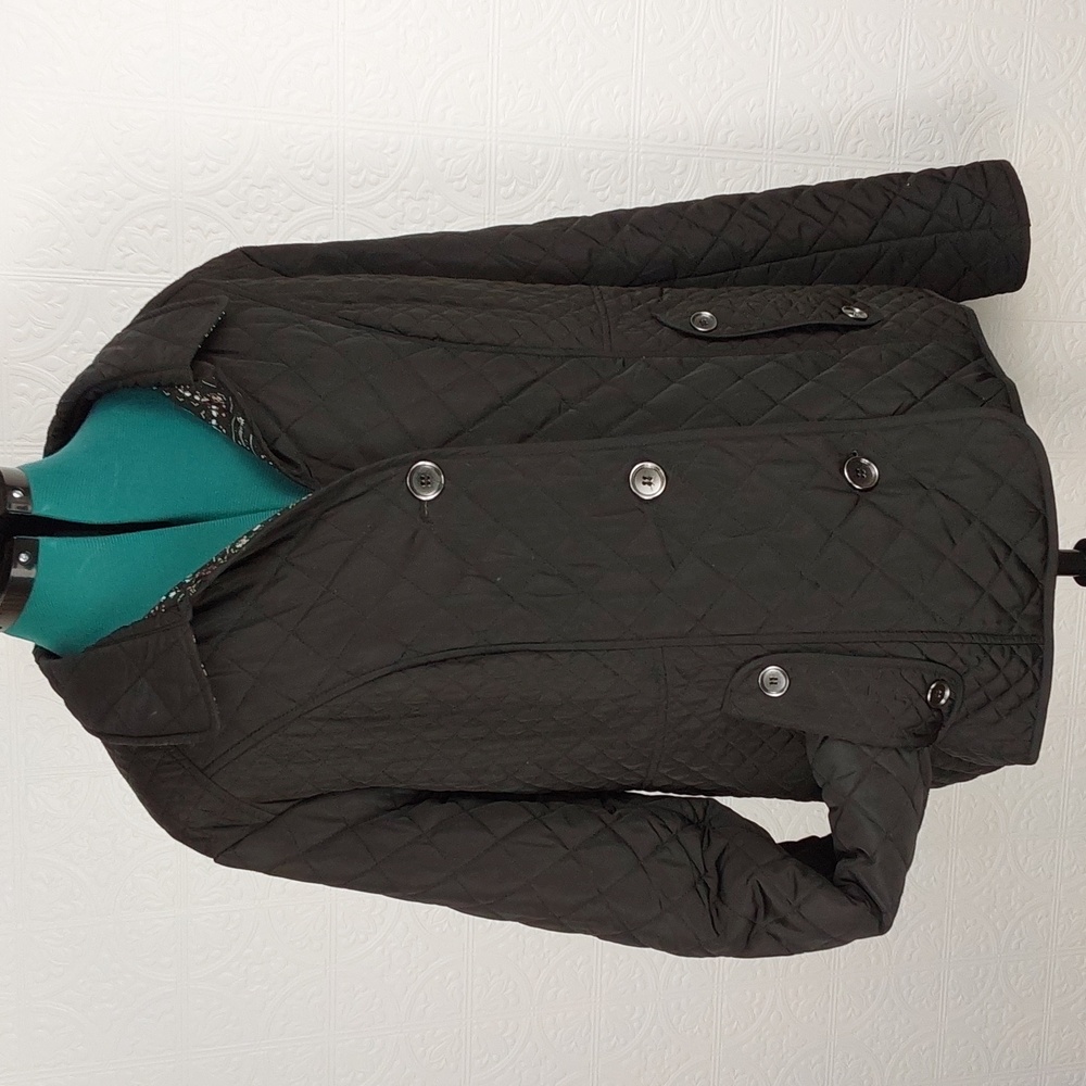 Market & Spruce- black , quilted, women's winter jacket